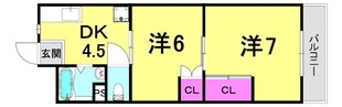 平野マンションの物件間取画像